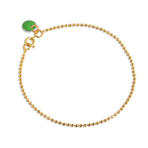 Ball Chain Bracelet Green