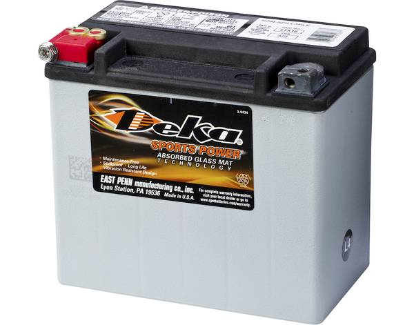 DEKA MC Batteri 12V 19AH 325CCA (175x100x155mm) +venstre