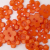 Blomst Orange – 15 mm Resin Knapp