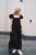 Broderie Anglaise Maxi Dress Black