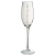 Champagneglass, transparent/gull