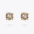 Classic Stud Earrings Gold Silk