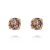 Classic Stud Earrings Gold Vintage Rose