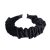 Dark Velvet Hairband Wave Black