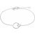 Enamel Bracelet Double Circle Silver