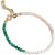 Enamel Bracelet Gabriella Green Peach and Pearl