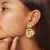 Enamel Earring Windy Large Gold