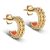 Enamel Hoops Gift a Smile Orange