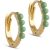 Enamel Hoops Paula Grass Green