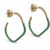 Enamel Hoops Sway Grass Green