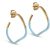 Enamel Hoops Sway Icy Blue