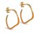 Enamel Hoops Sway Orange