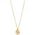 Enamel Neclace Organic Clover Gold