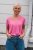 Fenya Modal V Neck Tee Aurora Pink