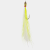 Jiggy Fly Chartreuse/white #6, flue