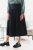 Poplin Plain Skirt Black