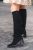 Siwa Suede Knee Boot Black