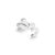 Small Number Studs Silver – 3