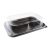 Takeaway fat med lokk Sabert food containers 24 X 17cm 25 stk per pakke